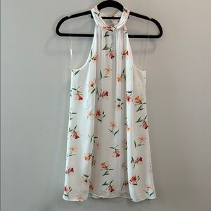 Floral Halter Neck Dress
